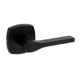 Kwikset Tripoli Lever Dummy Door Handle, Single Sided Lever for Closets, French Double Doors, and Pantry, Matte Black NonTurnin
