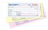 Adams Money/Rent Receipt Book, Carbonless, 3Part, 23/4 x 73/16 Inches, 50 Sets per Book (TC2701)
