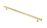 Lew's Hardware Bar Series 31-105 Solid Brushed Brass Cabinet Knobs and Pulls (12 Holes/18 Overall)