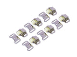 QCAA Cabinet Furniture Closet Door Catch Latch Roller Wheel Spring, Nickel Plated, Made in Taiwan, 6 Pack