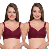 Trylo Namrata Bra Combo-38-Marun-C-Cup - Pack Of-2,MARUN,38,B0F1MX4ZB9