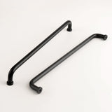 funifiti 5 Pack Matte Black Long Cabinet Pulls Cupboard Wardrobe Door Decorative Drawer Handle 10 Inch Hole Center Simple Modern
