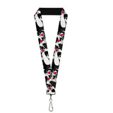 Buckle Down mens Lanyard 1.0 Sylvester the Cat Poses Stacked Black Key Chain, Multicolor, One Size US