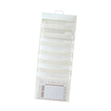 Fabloft Hanging Wall File Organizer Portable With 6 Pockets For A4 Size Paper Letter White