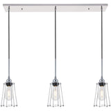 Living District Indoor Modern Home Decorative Bright Ceiling Auspice 3 Light Chrome Pendant