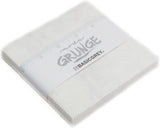 Grunge White Paper Charm Pack by BasicGrey; 425 Inch Precut Fabric Quilt Squares