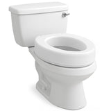 Carex Toilet Seat Riser, Elongated Raised Toilet Seat Adds 3.5 inches to Toilet Height, for Assistance Bending or Sitting, 300 P