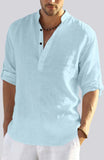 Bellstone Men'S Cotton Blend Solid Regular Shirt (Kurta800_Aqua_M