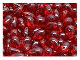 100 pcs Teardrop Shaped Beads 6x9 mm, Dark Ruby, Czech Glass
