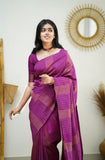 Shiv Textiles Womens Banarasi Silk Saree With Blouse Perfect For Every Occasion Copper Zari 9Pink