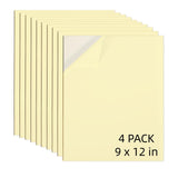 AXELIP Self Stick Mounting Board 9 X 12 inch 2mm Thickness, for Cross Stitch, Photo Frame Backing (4 Pack)