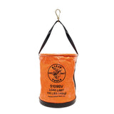 Klein Tools 5109SV Tool Bucket, Vinyl Lineman Bucket with Swivel Snap and Web Handle, 12Inch, 100Pound Load Rated Tool Holder