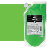 Turner Colour Works Acryl Gouache Artist Acrylic Paint - Single 250 ml Pouch - Permanent Green Light