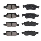 ECCPP D1455-8856 D1498-8698 Front & Rear Semi Metallic Disc Brake Pad Set Fit For Dodge For Durango 2011-2018,For Jeep For Grand