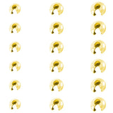 90Pcs 18K Gold Crimp Bead Covers Mixed 3mm/4mm/5mm (30Pcs Each), Open Knot Covers Bead Tips for Jewelry Making Craft, SATONBEYI