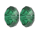 24pcs Adabele Austrian 10mm Faceted Loose Rondelle Crystal Beads Emerald Green Spacer Compatible with 5040 Swarovski Crystals Pr
