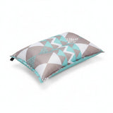 BuiltIn Valve SelfInflating Pillow Soft Textile Camping Pillow Drawstring Bag Travel Cushion Compact For Outdoor, Tent, Gray B