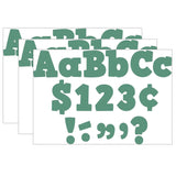 Eucalyptus Green 4 Bold Block Letters Combo, 230 Pack Per Pack, 3 Packs