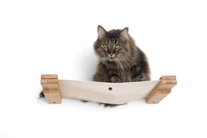 CatastrophiCreations Cat Lounge Hammock Wall Mounted Lounger for Climb and Play Furniture Cat Tree Shelves