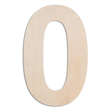 MGTECH 12 Inch Large Wooden Number 0, 1/4 in Thick Big Wood Number for Crafts and Wall Decor
