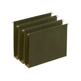 Staples Hanging File Folders, 1/5-Cut Tab, 2 Inch Expansion, Letter Size, Perfect for Home, Office, Classroom, 25-Pack, Green