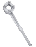 Mellbree Aluminum Bung Wrench - Gallon Drum Opener Tool for 10, 15, 20, 30, 50, 55 Gallon Barrels - Fits 2 Inch and 3/4 Inch Bun