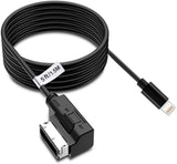 Car Audio Charging Adapter Cord Compatible with Apple iPhone 14 13 12 11 Xs Max XR X 8 7 6 for Audi A3/A4/A5/A6/A8/S4/S6/S8/TT, 