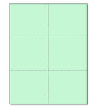 NextDayLabels Laser Printer Blank Cards - Green, 300 Pack (6 Up per Page for Invitations, Tags, Business Cards)