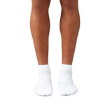 Van Heusen Cotton Men Active Anti Bacterial Ankle Length Socks Cotton Rich Nylon Spandex Soft Handfeel_White_Os