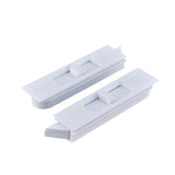 Brixwell Snap in Tilt Latch Left and Right Pair, Plastic Material, Blue White Finish, 2-21/32 Length, 3/32 Stile Snap Size, 9/32