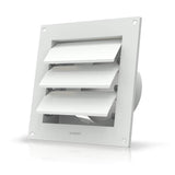 AC Infinity Wall Mount Duct Shutter, 6 Outdoor Louver Gable Vent Hood for Home Attic Grow Tent HVAC Systems