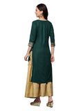 Anni Designer Women'S Rayon Kurta With Skirt (Madam-Jee-Green Xx-Large),Green,2XL,Rayon,Sharara,kurta
