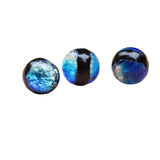 20pcs 10mm Blue Color Luminous Lampwork Glass Beads Handmde Glow in The Dark Loose Bead Round for Jewelry Bracelet Neckalce Earr