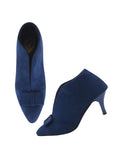 Shoetopia Solid Bow Detailed Blue Pumps For Girls-Eu38,Bronze,5,B0D5HFVK37