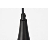 Living District Nora 1-Light Mid-Century Aluminum Pendant In Black