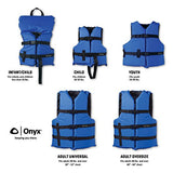 Onyx General Purpose Boating Life Jacket Youth, Blue (103000-500-002-12)