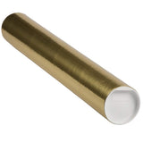 JAM Paper 3 x 24 Mailing Tube - Gold - Sold Individually