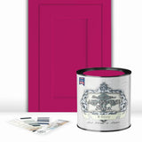ALL-IN-ONE Paint by Heirloom Traditions, B-Sassy (Rich Raspberry), Quart - Durable cabinet and furniture paint. Built in primer 