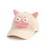 Bold N Elegant Kids Cartoon Monster Baseball Cap Flat Peak Sun Visor Cap Hat Summer Cap For Boys And Girls 2 To 10 Years (In, Ag