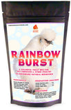Pampered Chicken Mama Omega-Rich Rainbow Burst Chicken Treats for Hens with Black Soldier Fly Larvae for Chickens, Dried Mealwor