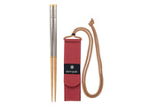 Snow Peak Wabuki 8 Chopsticks with Carry Sleeve, Ultralight Japanese Cutlery for Camping, Daily use & Outdoors