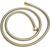Whitehaus WH10302B Showerhaus Brass Double Interlock Shower Hose, Polished Brass Finish, 59 Length