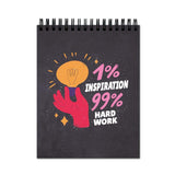 Plan To Gift Hard Work Spiral Wiro Diary Notebook Journal Drawing Book Blank Unruled Pages Potrait A4 (Size 8X11)