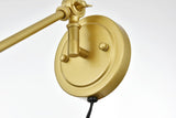 Living District Van 1-Light Metal Plug-In Wall Sconce In Chrome