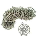 ATORSE 10x20pcs Dream Catcher Charms Women DIY Filigree Mesh Pendants Alloy