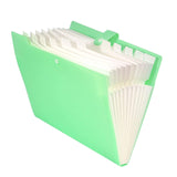 Tulman A4 Size Expandable 12 Pocket Documents File Folder Organizer With Snap Button Closure Multicolor