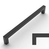 Amerdeco 10 Pack Matte Black Cabinet Pulls 10 Inch(256mm) Hole Centers Kitchen Cabinet Handles Cabinet Hardware Cupboard Handles