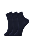 Mustang Kids School Socks Cotton Short Length Socks Soft Breathable Daily Wear Crew Socks Po3 (Black) (In, Age, 4 Years, 6 Yea