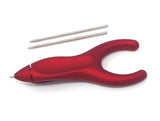 PenAgain ErgoSof Retractable Ballpoint Pen with 2 Refills Per Pen, Red, Black Ink