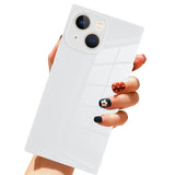 LSL Case for iPhone 14 Plus White Soft TPU Bumper Anti-Drop Anti-Scratch Shock Absorption Protective Wireless Slim Cover Compati